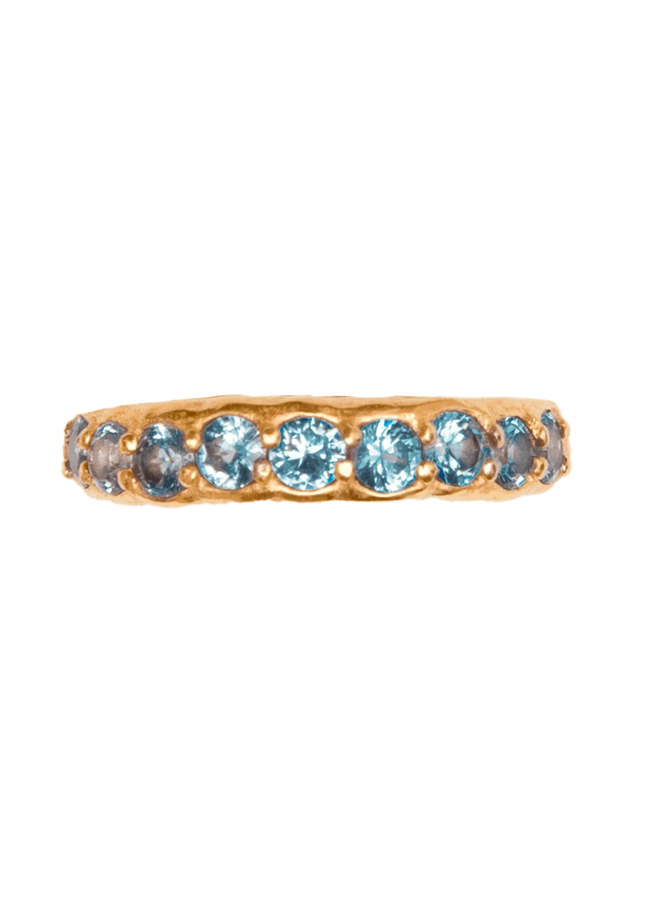 Anillo Dolores Blue Oro Macizo