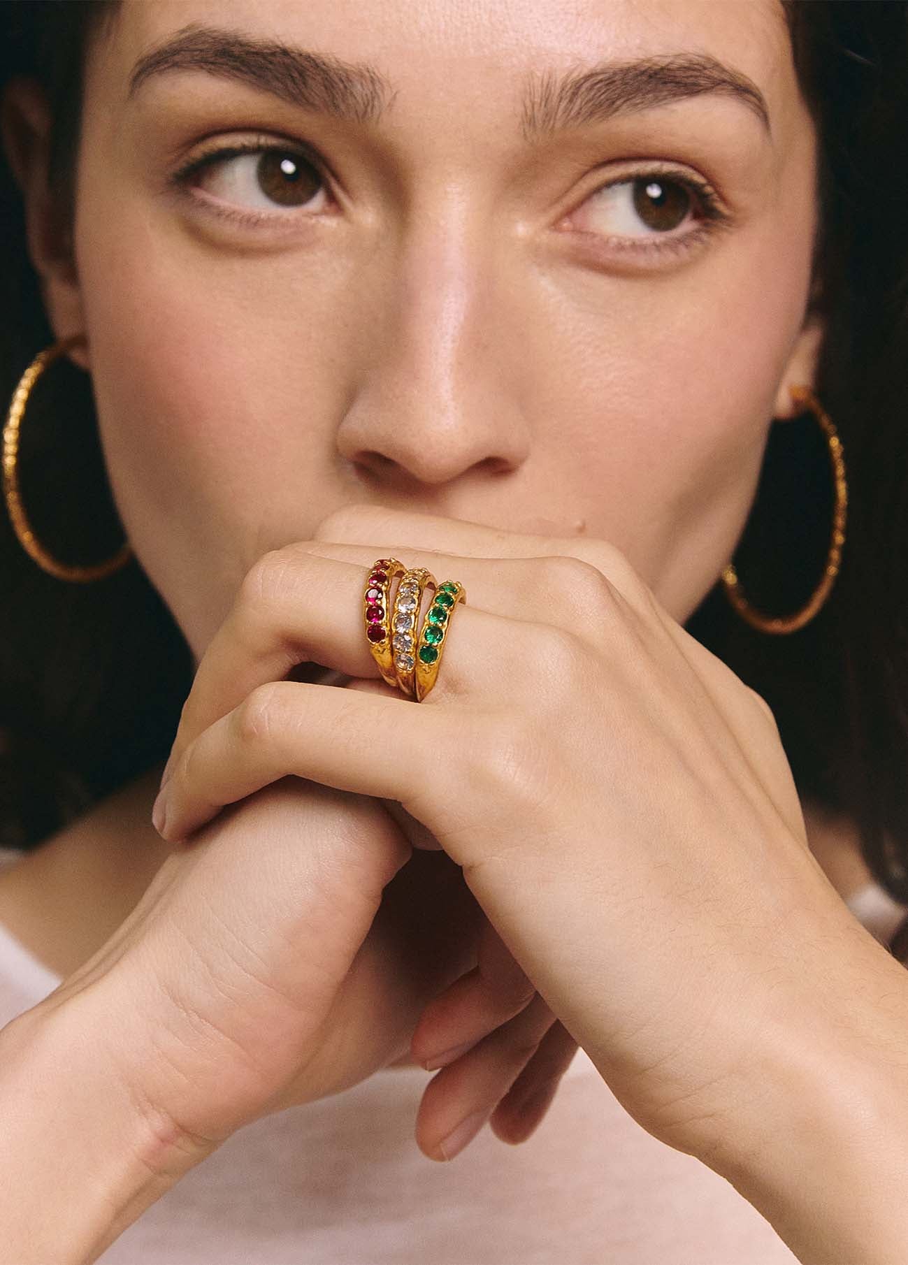 Anillo Dolores Green Oro Macizo - Image 2