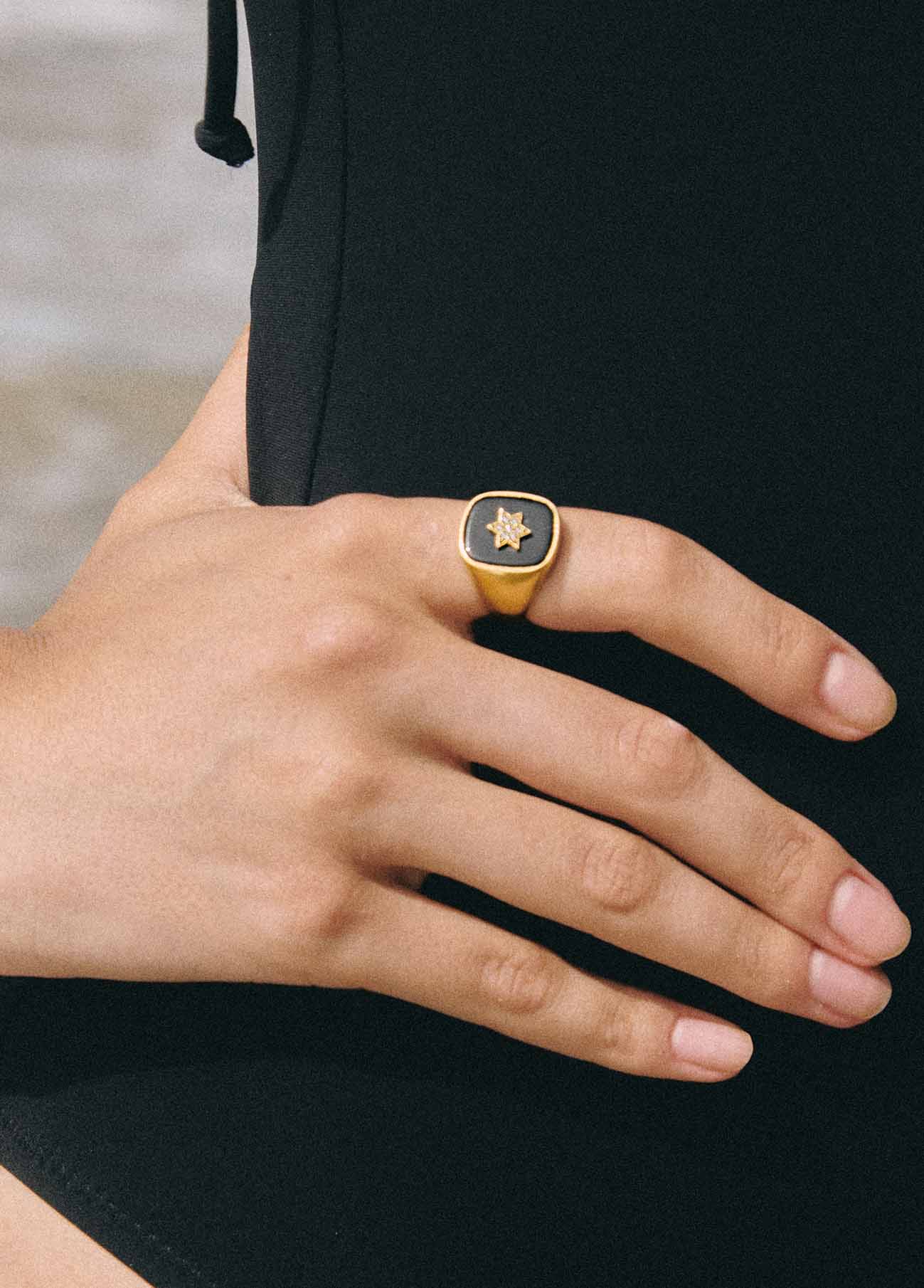 Anillo Onyx Oro Macizo - Image 2