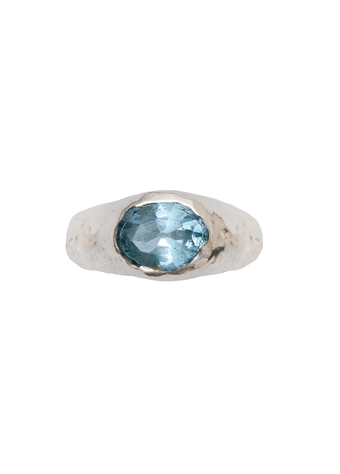 Anillo Positano Aqua Plata