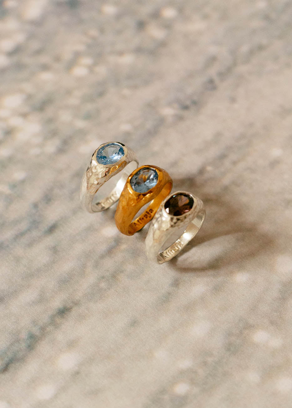 Anillo Positano Aqua Plata - Image 3