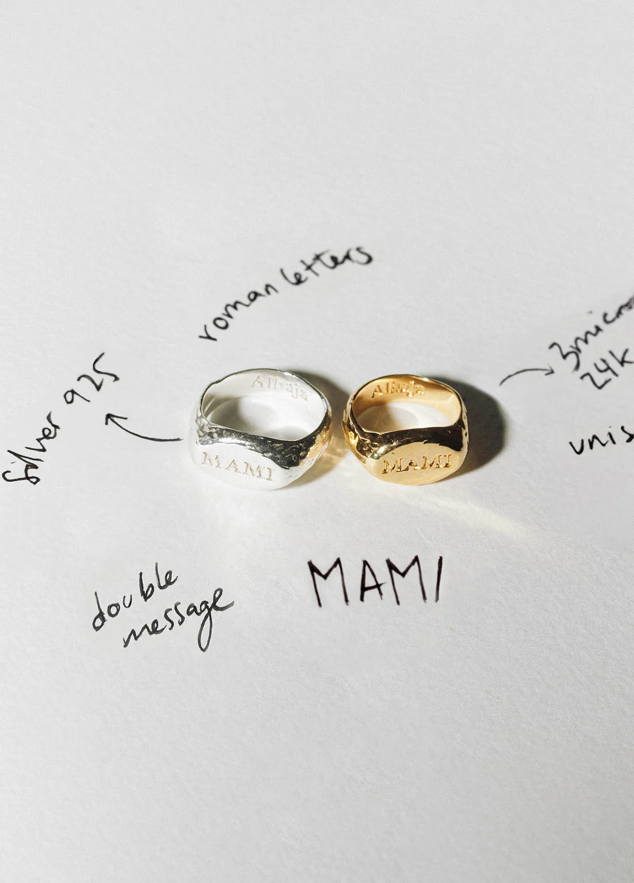 Anillo Sello Mami Plata - Image 3