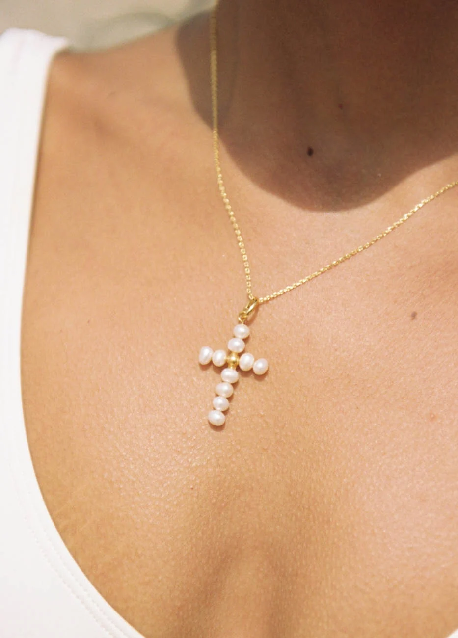 Colgante Pearly Cross - Image 3