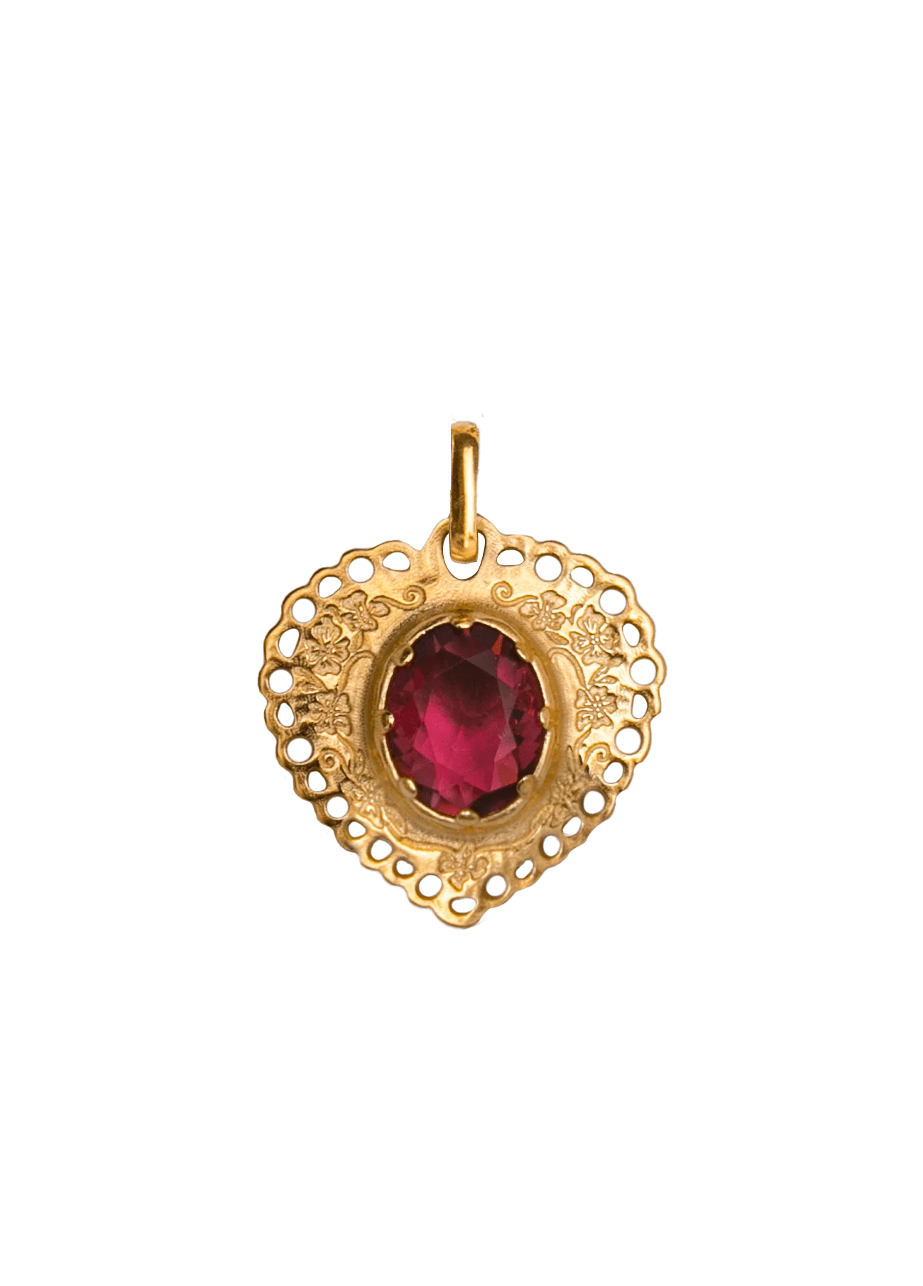 Colgante Sacro Cuore Oro Macizo